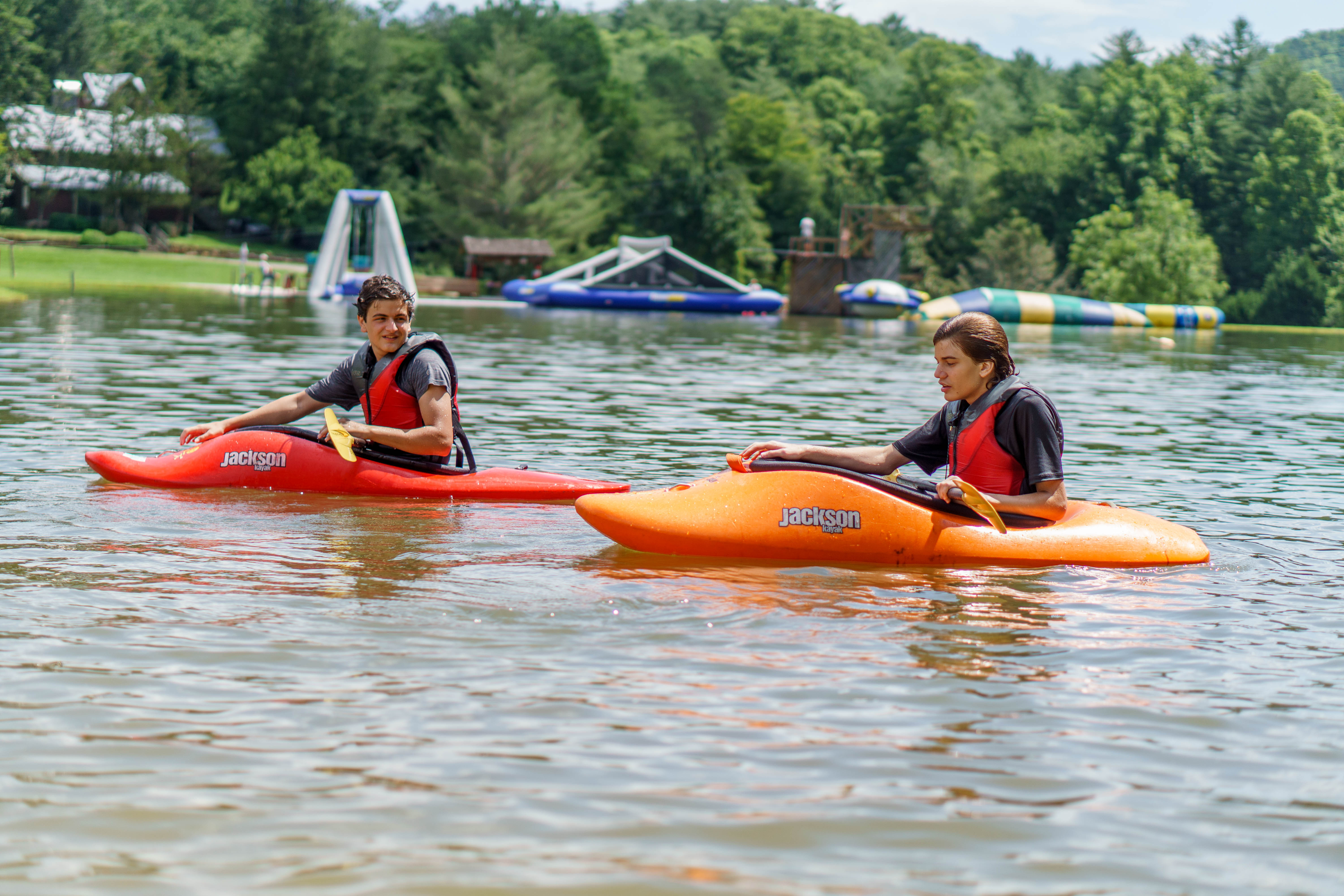Kayaking Camp Carolina, Brevard NC